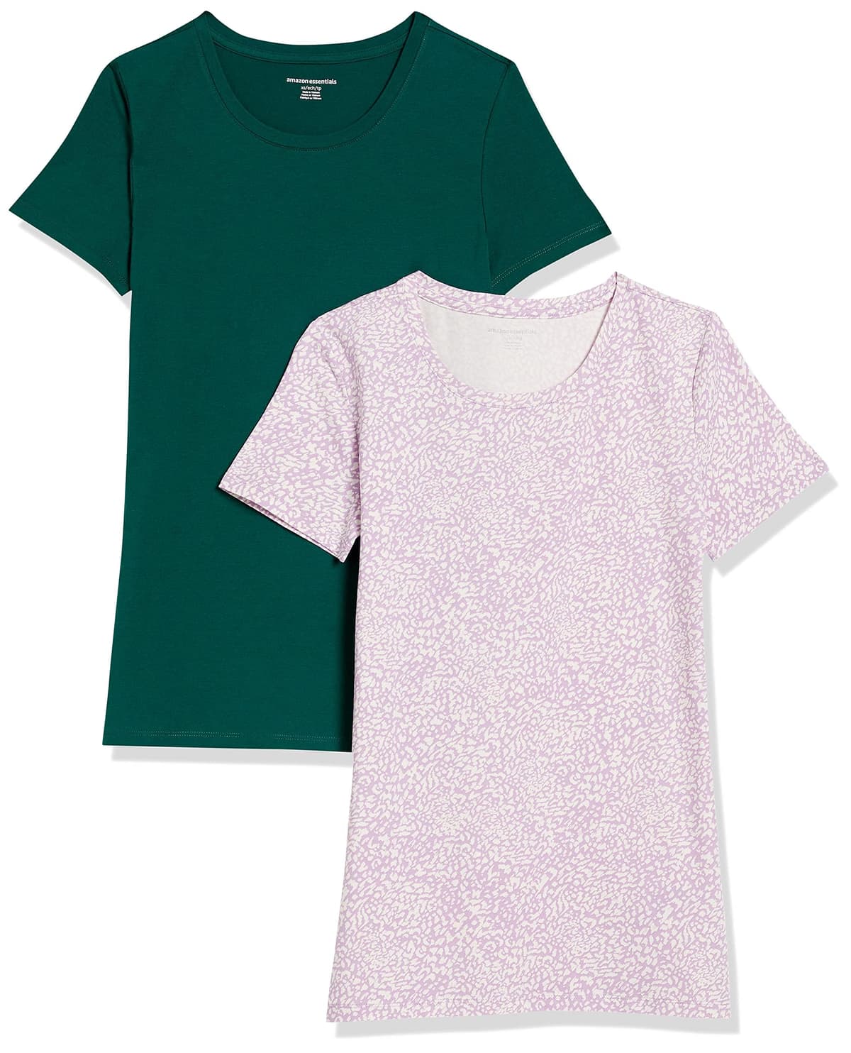 Amazon Essentials Camiseta de Manga Corta y Corte Estándar (Opciones de Cuello Redondo y Cuello en V) Mujer, Paquetes Múltiples — view 11