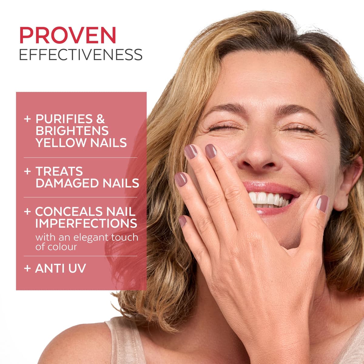 PODERM Nail Care Polish with Tea Tree - Rosewood | Swiss Lab - 8ML | Enriched with Tea Tree, Silicon & Biotin | Purifies, Clarifies & Nourishes Yellow Nails | Created by a Podiatrist — view 2
