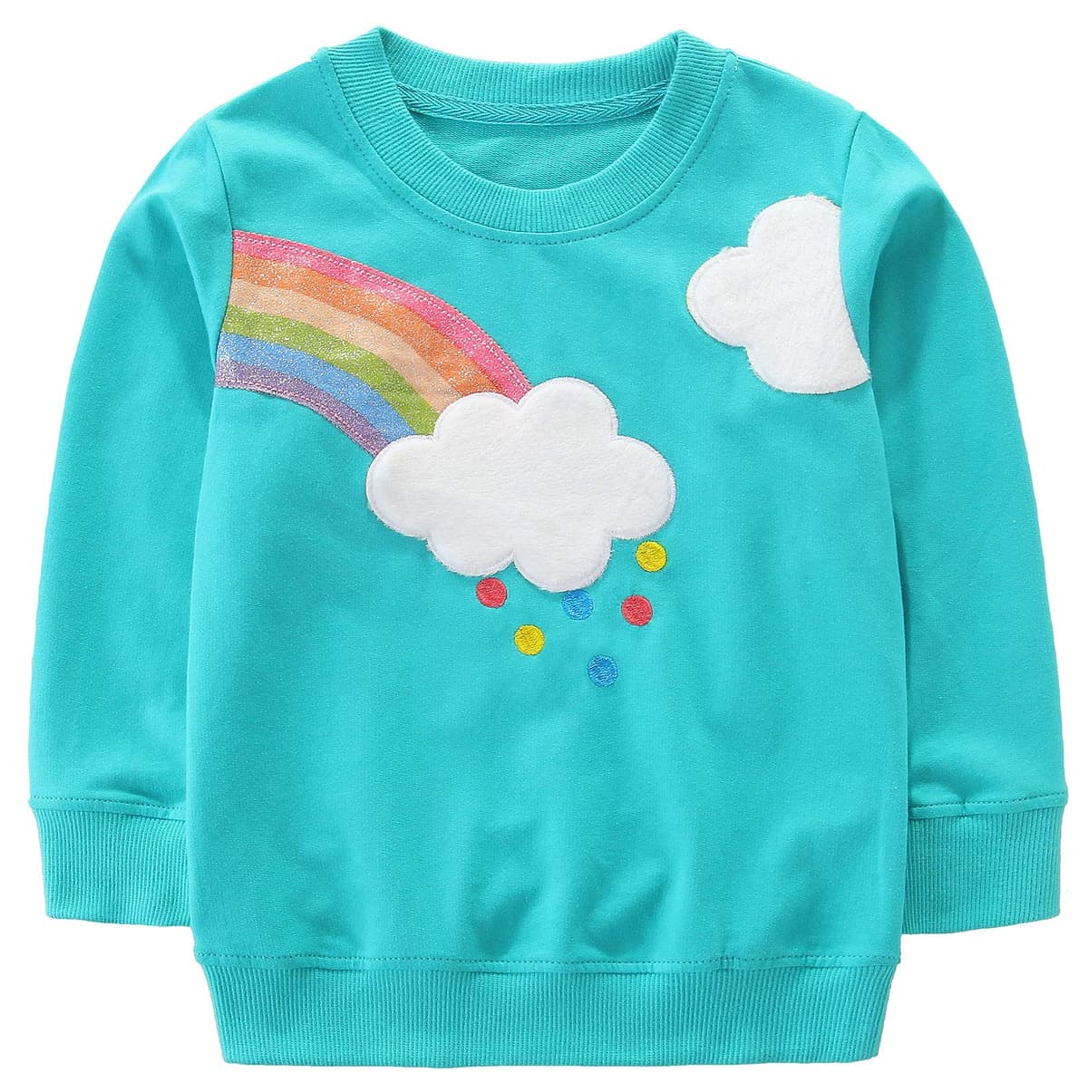 Girls Sweatshirt for Kids Cotton Top Casual Jumper Girl T Shirt Toddler Clothes Long Sleeve Pullover Age 1-12 Years
