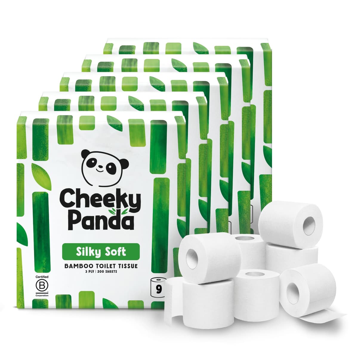 The Cheeky Panda Bamboo Toilet Paper – 9 Rolls of Toilet Paper | Plastic Free Packaging and Sustainable Toilet Tissue | 100% Compostable — view 14