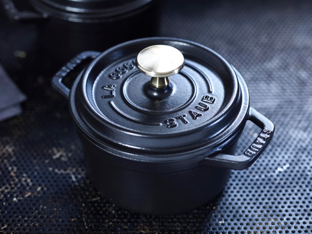 STAUB Cacerola/Cocotte de Hierro Fundido, 14 cm de Diámetro, 0,8 L, Negro — view 4