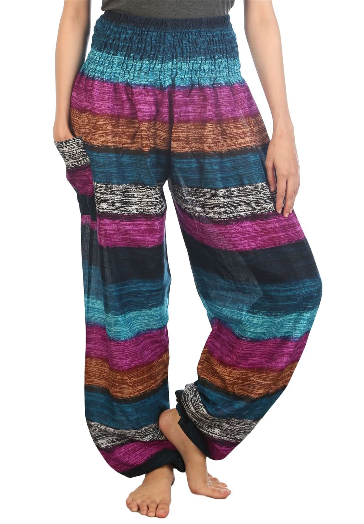 Lofbaz Harem Pants for Women Yoga Boho Hippie Clothing Womens Palazzo Bohemian Pajama Trousers Beach Indian Gypsy Genie Clothes — view 72