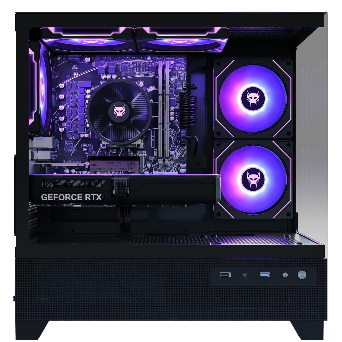 BEASTCOM Q5 Pro Gaming PC | AMD Ryzen 5 4500 6X 4,10GHz 12 Threads | GeForce RTX 3050 6GB | 16GB RAM | 1TB NVMe SSD | WiFi 5 — view 2