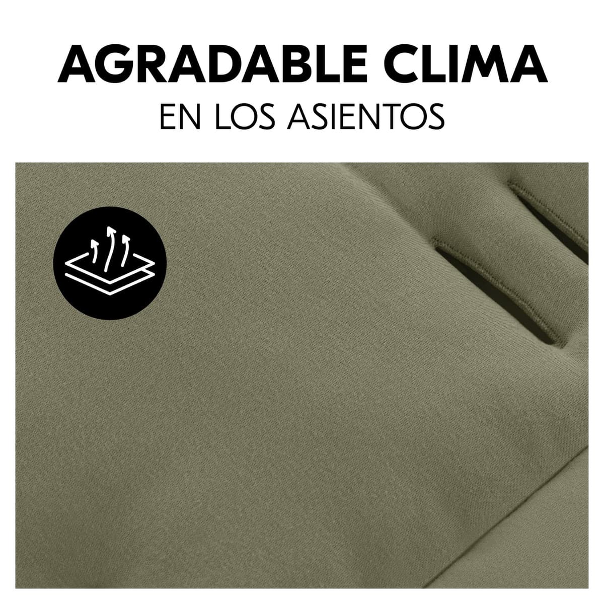 hauck Colchoneta para Silla de Paseo Universal - Funda Carrito Bebe y Remolques de Bicicleta para Niños, Algodón, Transpirable, Suave, Fácil de Fijar, Verano e Invierno - Verde — view 4