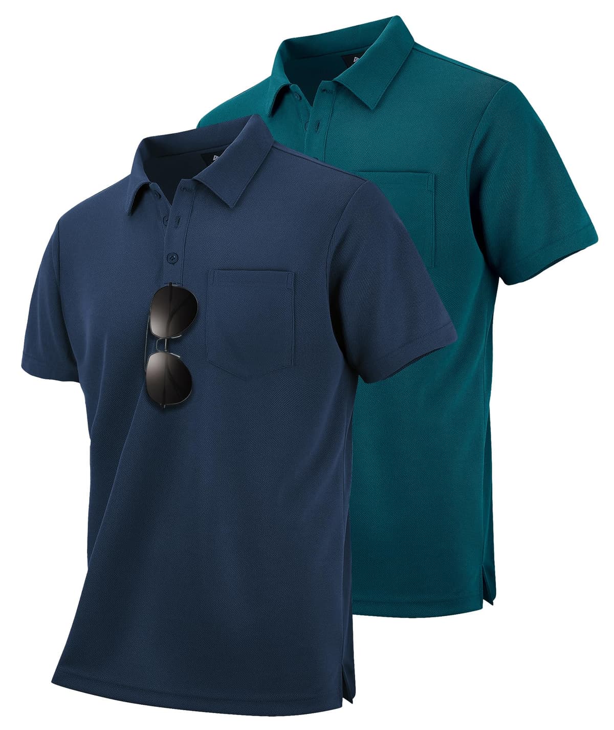 SwissWell Lote de 2 Polo Hombre Manga Corta Transpirable Golf Polos Camisa para Hombre