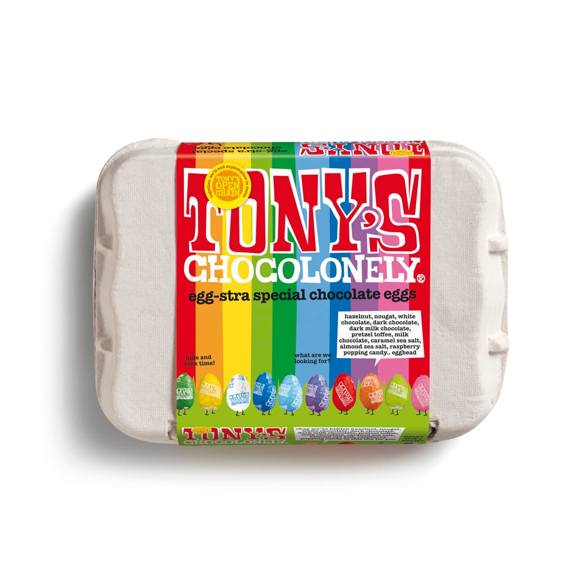 Tony's Chocolonely Easter Eggs Pouch - Mixed Chocolate Pouch - 8 Flavours - 1 x 230 Gram - Easter Gift - Fairtrade Chocolate - Mini Eggs - Family Chocolates — view 5