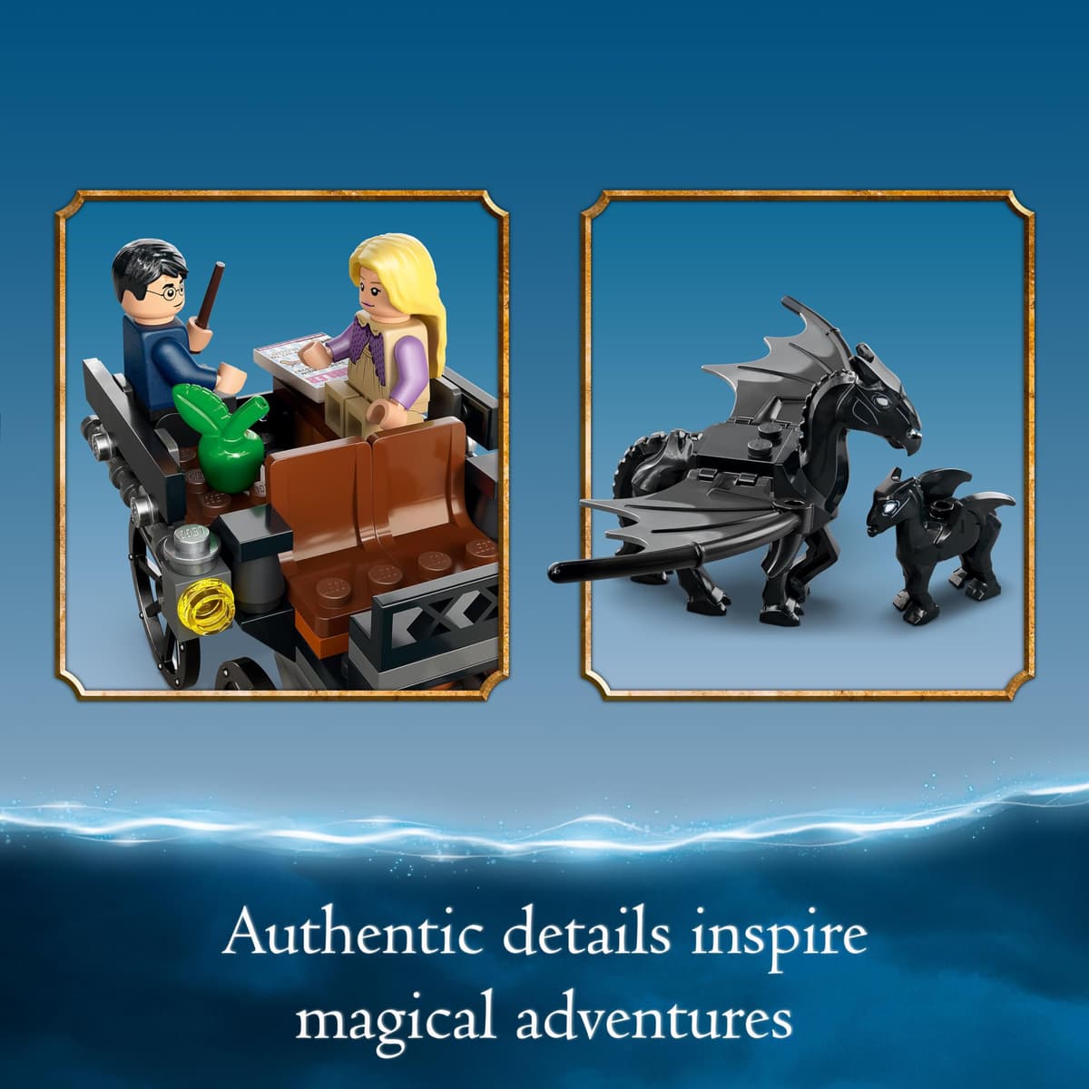 LEGO 76400 Harry Potter Carruaje y Thestrals de Hogwarts, Caballos de Juguete, Set de Construcción con Mini Figuras de La Orden del Fénix — view 4
