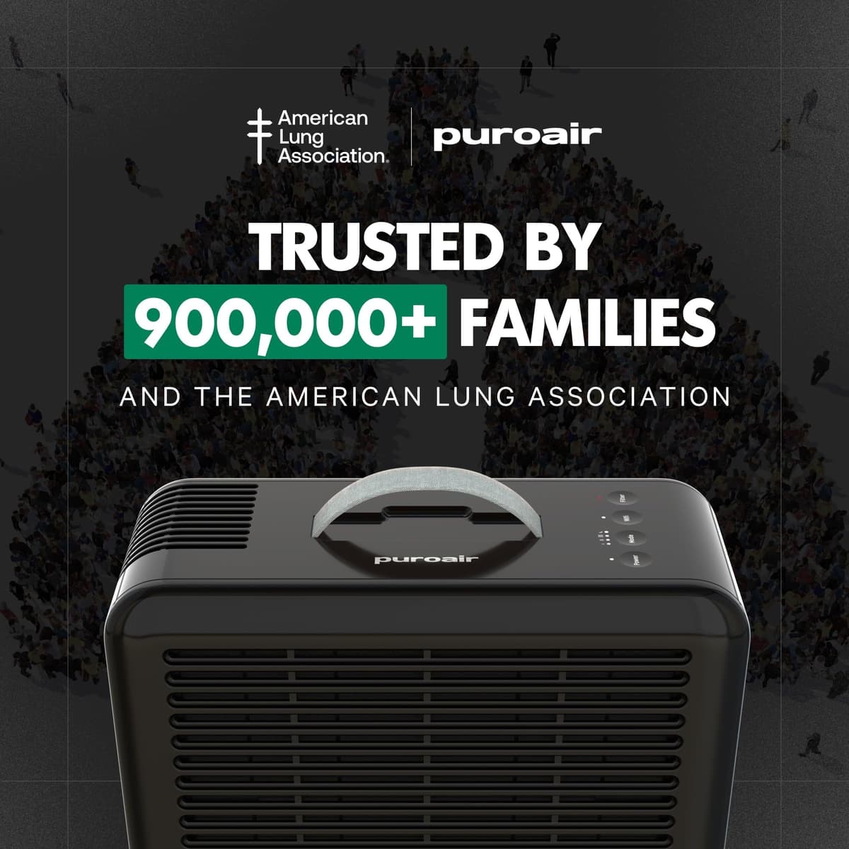 PuroAir Air Purifier 100i Smart HEPA Air Purifiers for Home Pets - Portable Small Air Purifier Filters up to 550 Ft² of Pollutants, Smoke, Pollen, Dust - Room Air Purifiers for Bedroom, Baby, Office — view 9