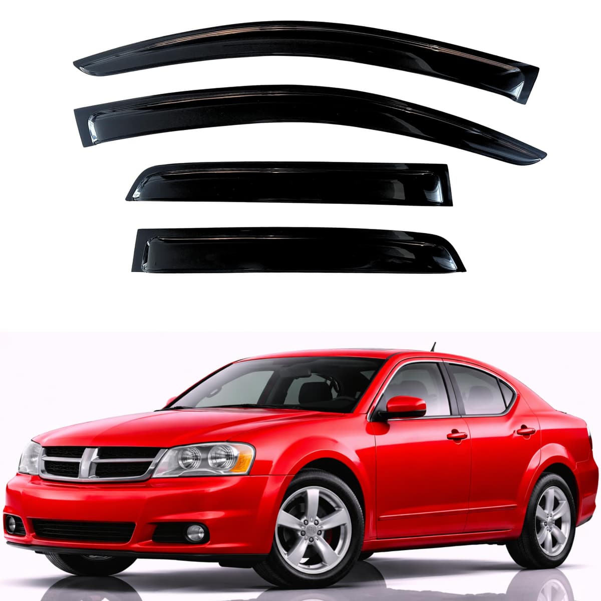 KPY Rain Guards Fit for 2006-2013 Lexus IS250 IS350, Out-Channel Window Visors Vent Wind Deflectors 4PC, Car Accessories for 06-13 Lexus is Series — view 63