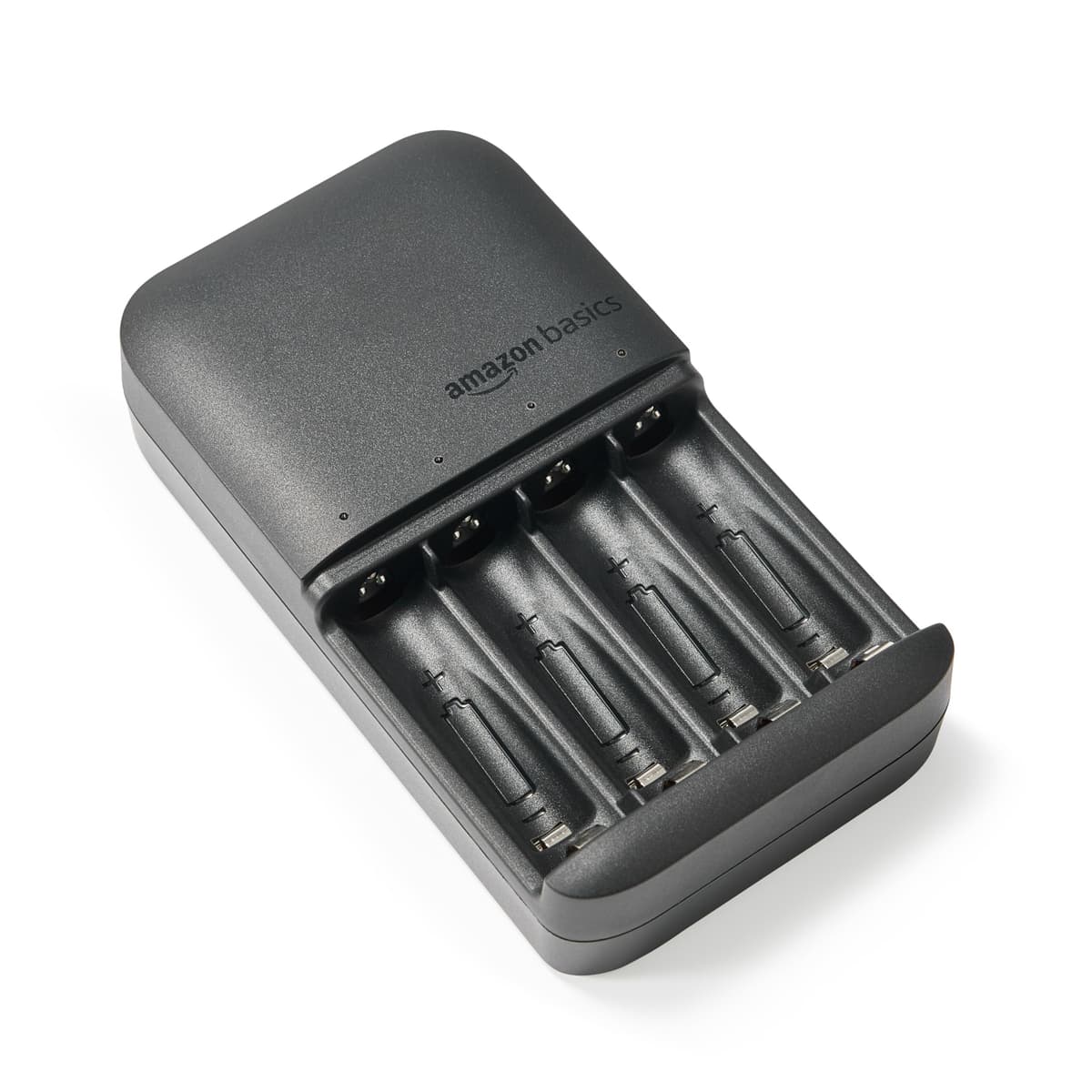 Amazon Basics Rechargeable AA NiMh Batteries with 4 Bay Battery Charger, UK Plug, Black, 4 Count (Pack of 1) — view 5