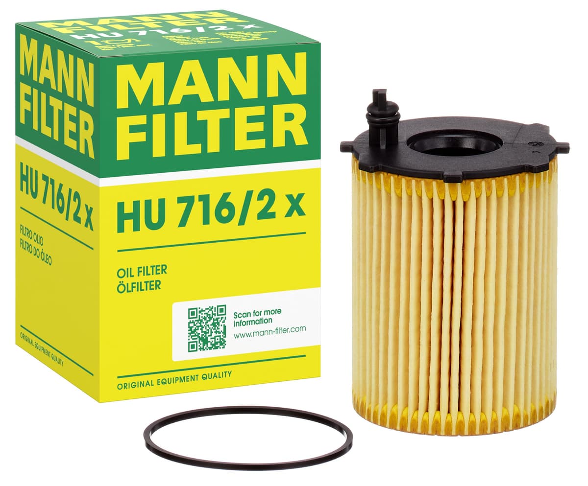 MANN-FILTER HU 716/2 x Filtro de aceite - para Automóviles + Vehículos de transporte
