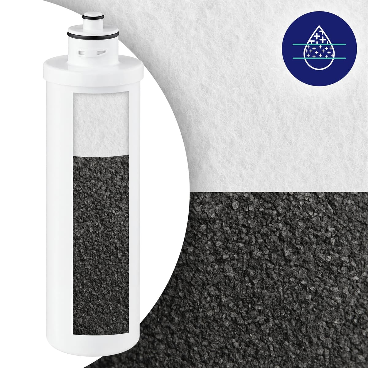 Aquafloow CB Filtro de Agua para Sombreado, Filtro de Bloque para Reducción de Cloro y Compuestos Orgánicos, Mejora del Sabor y la Claridad del Agua, Compatible con Aquafloow, hasta 18 Meses — view 5