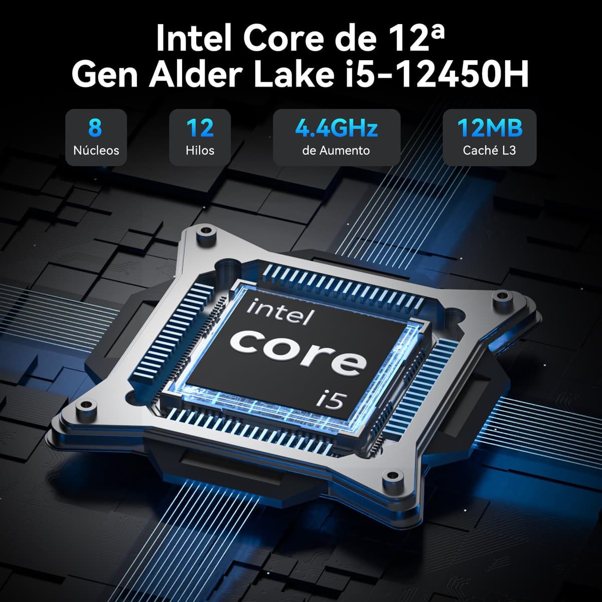 GEEKOM GT1 Mega U9 AI Mini PC con Intel Core U9 185H, 32GB DDR5 + 1TB SSD | El Único Galardonado con el Premio Europeo de Hardware |Dual LAN 2.5Gbps |Mini PC con Windows 11 Pro |WiFi 7 |AR Tiempo Real — view 3