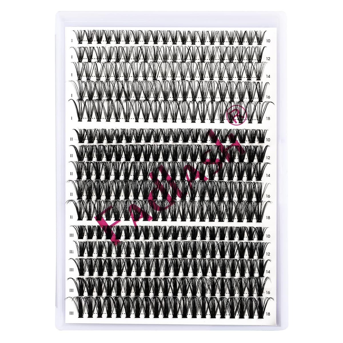 FADLASH Lash 120pcs 0.07mm D Curl 8-16mm 40D Mixed Trays Customizable DIY Eyelash Extensions for Beginners — view 110