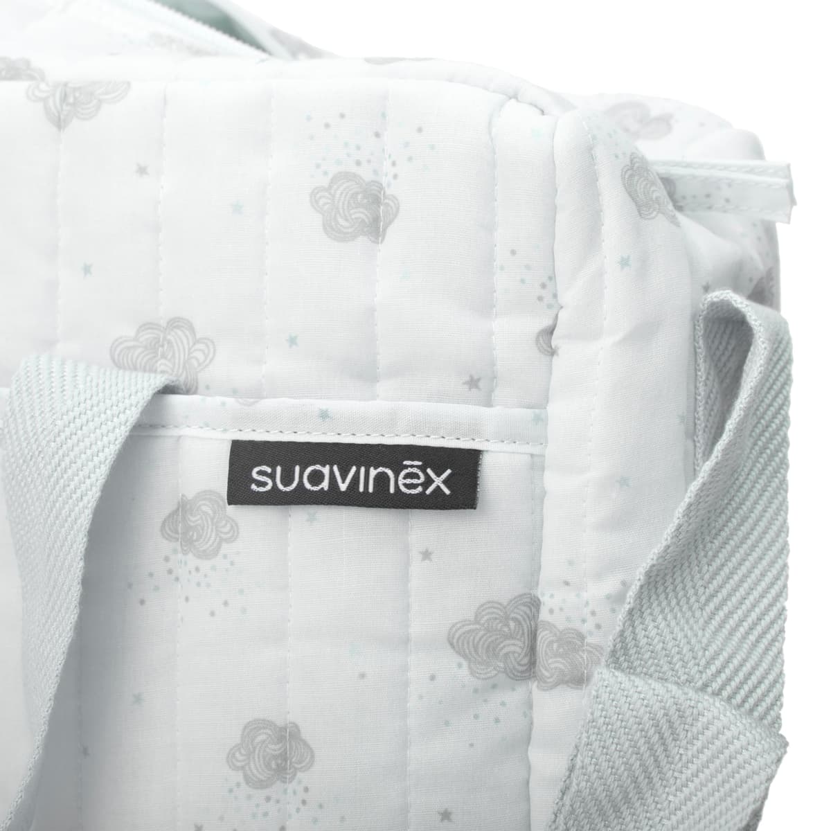 Suavinex, Bolso Carro Bebé con Cosmética: Gel Champú Syndet 300 ml + Loción Hidratante 300 ml + Pomada Pañal 50 ml + Baby Cologne 100 ml + Toallitas 60 Uds. Ideal Regalo de Recién Nacido, Azul — view 5