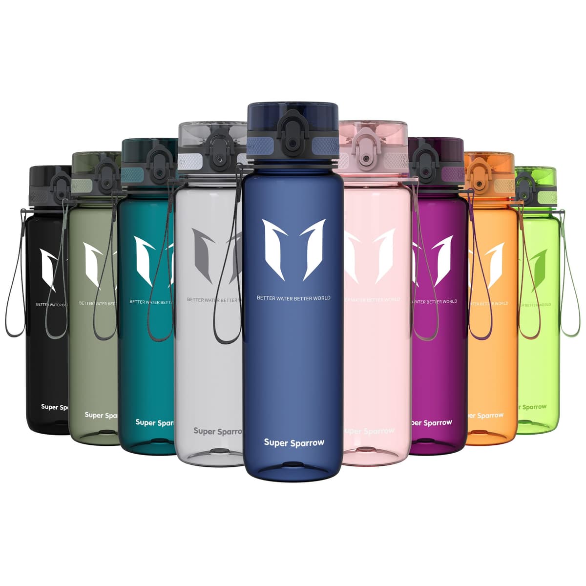 Super Sparrow Botella de Agua Deportiva -350ml & 500ml & 750ml & 1000ml - Sin BPA — view 90