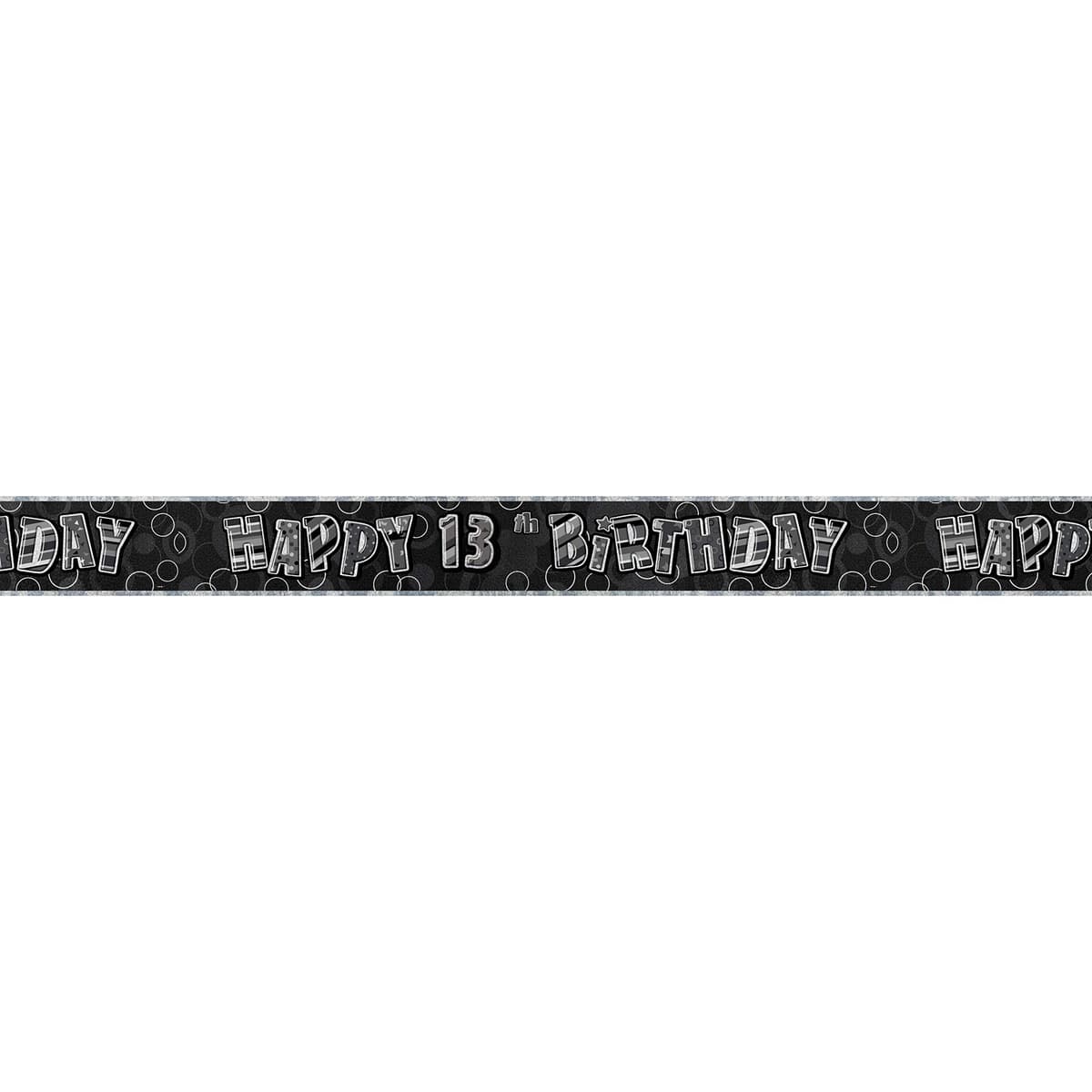 Unique Party 92068 - 9ft Foil Glitz Pink Happy 80th Birthday Banner — view 169