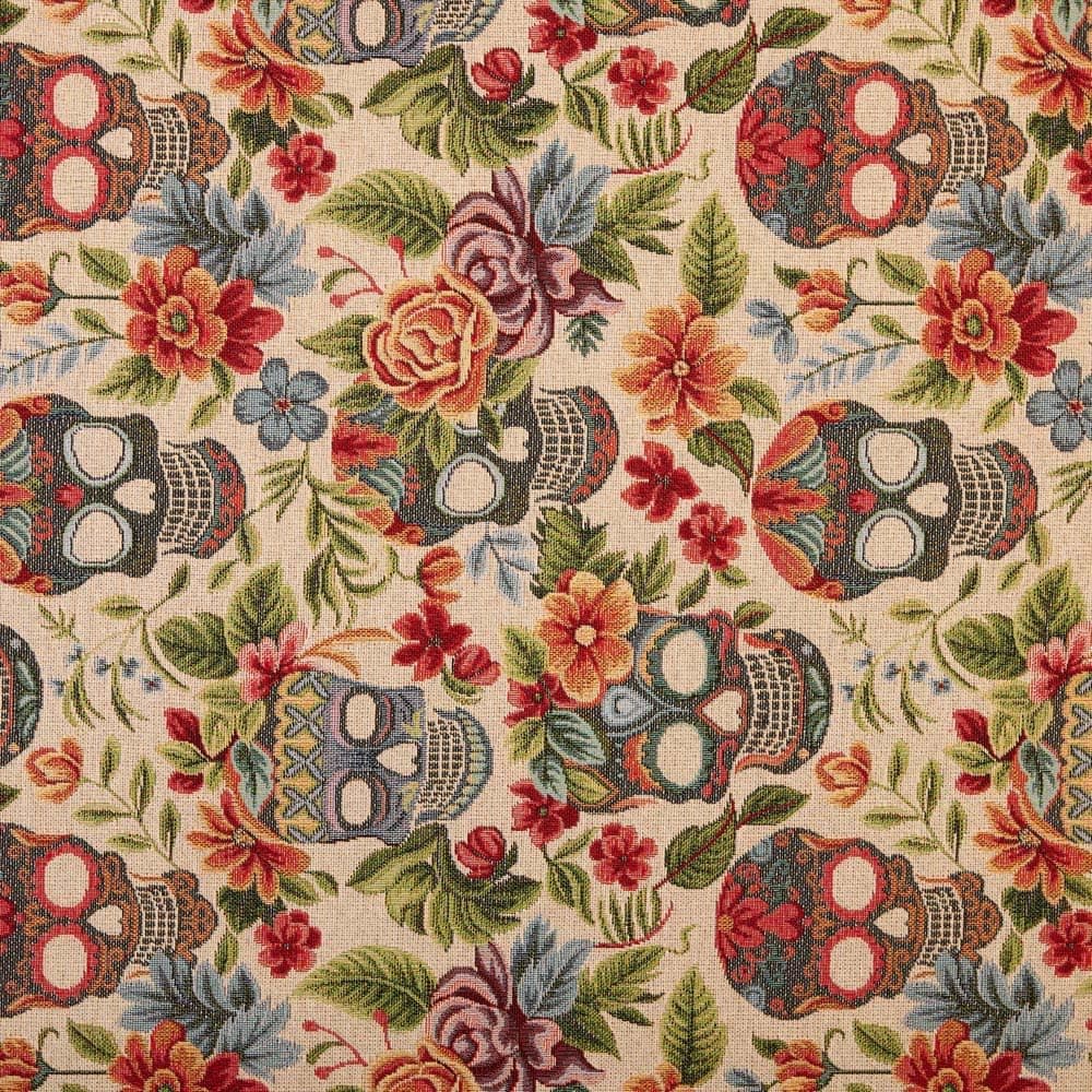 Kt KILOtela - Tela Tapicería, Jacquard Gobelino, Tapizar Sillas, Cojines, Cabecero, Sofá, Bolsos, Resistente al Desgaste, Costura, 100 cm Largo x 280 cm Ancho, Geométrico, Multicolor, 1 metro — view 35
