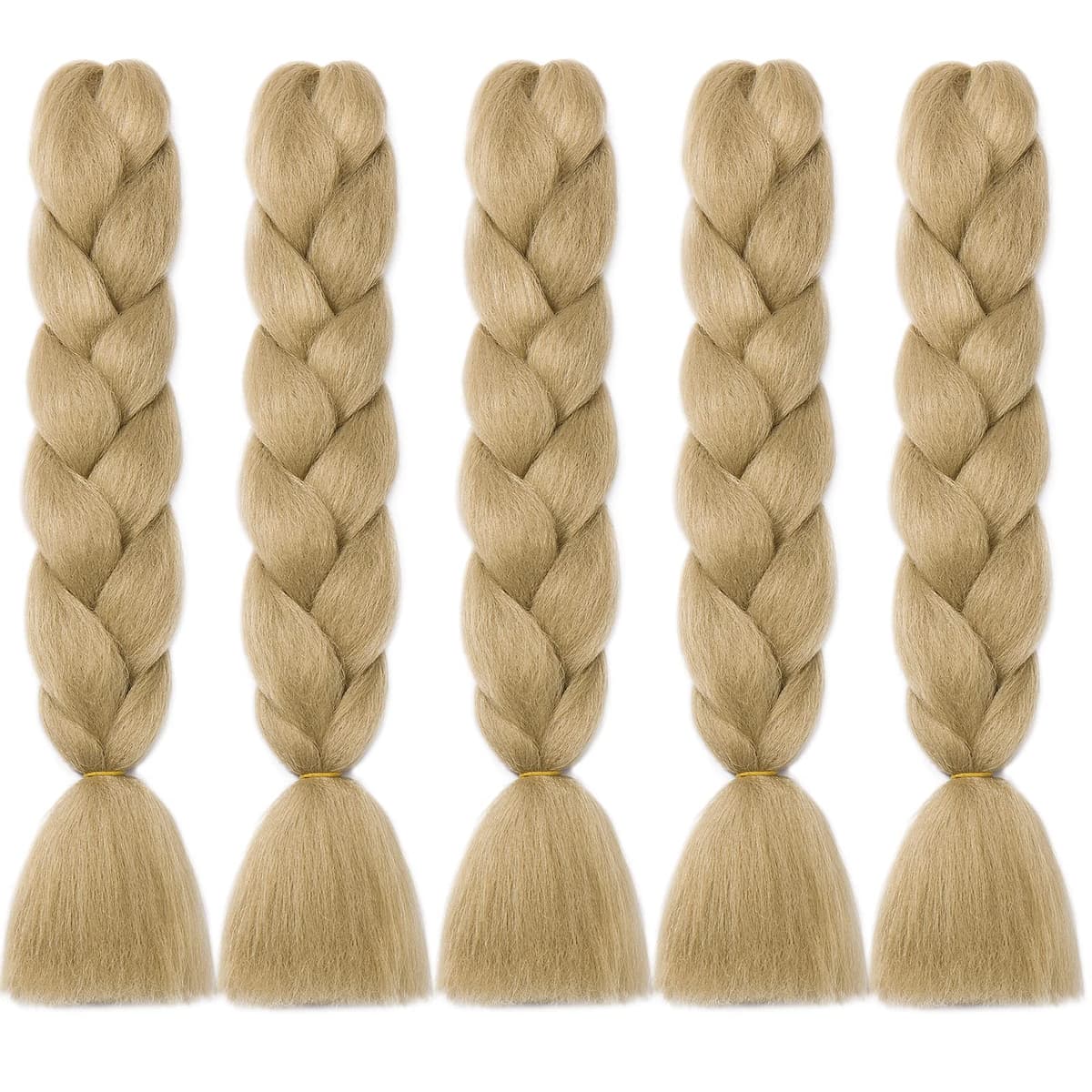 24" Braiding Hair Extension Jumbo Braids Synthetic 3bundles/pack Crochet Hair Afro Box Braid Heat Resistent (Dark Purple) — view 154