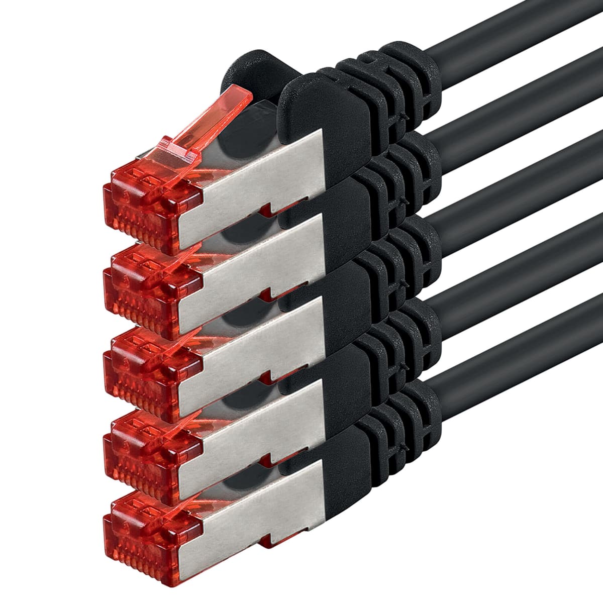 1aTTack.de 1x 5m - Cat 6 network cable patch cable Cat6 RJ45 SFTP - black — view 84