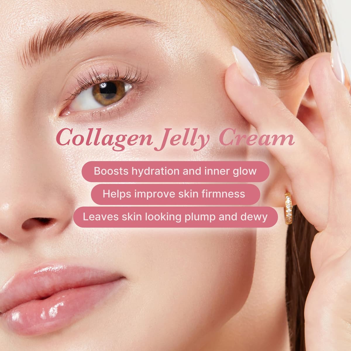 medicube Collagen Jelly Cream- Niacinamide & Freeze-Dried Hydrolyzed Collagen - Boosts skin's barrier hydration and gives 24h Glow & Lifted Look - Korean skincare (1.69 Fl Oz) — view 7