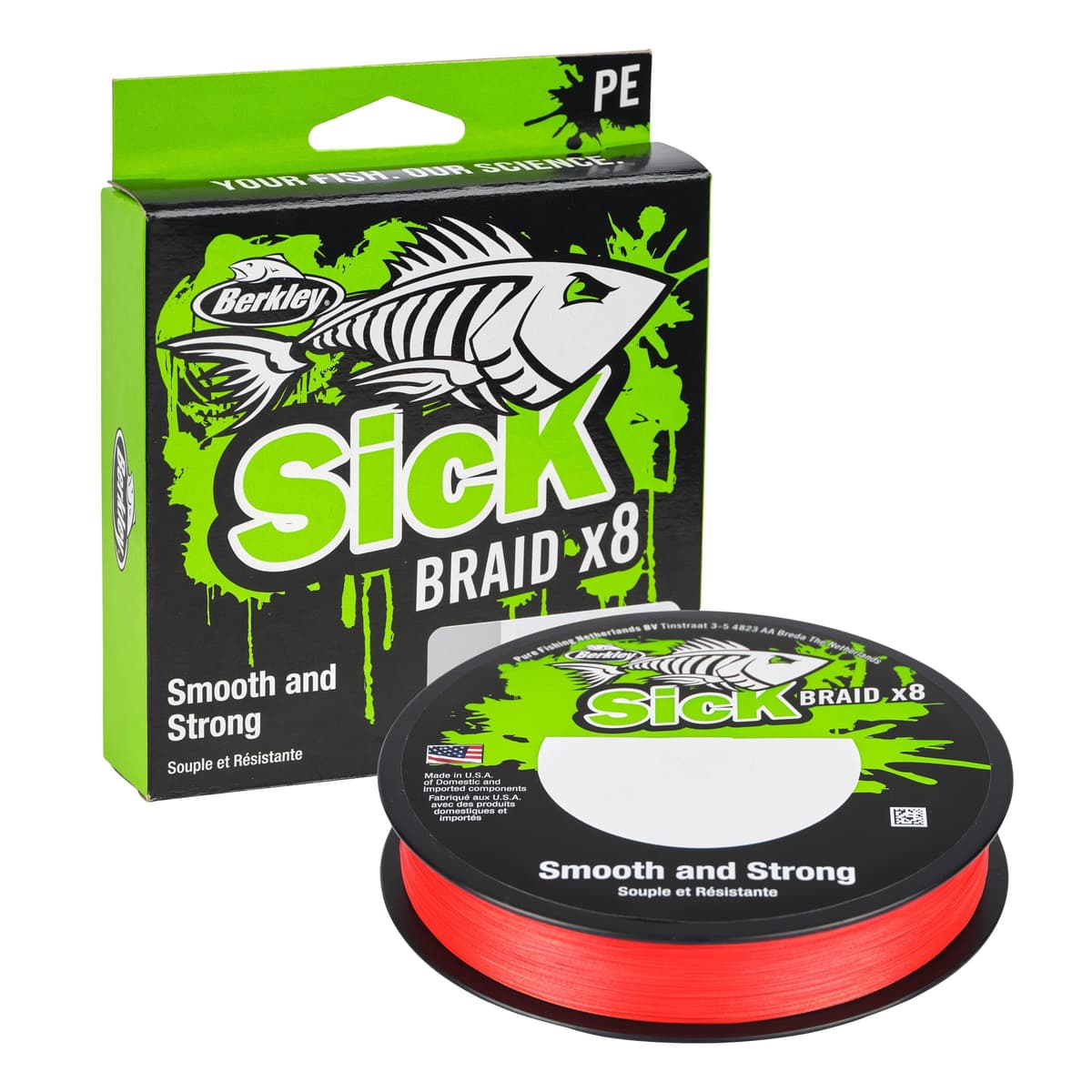 Berkley Sick Braid - Línea de pesca trenzada de 8 hebras, súper suave, 8 portadores, multifilamento, trenza de polietileno, líneas de pesca de depredador de 150/300 m para pesca en agua dulce y salada — view 14