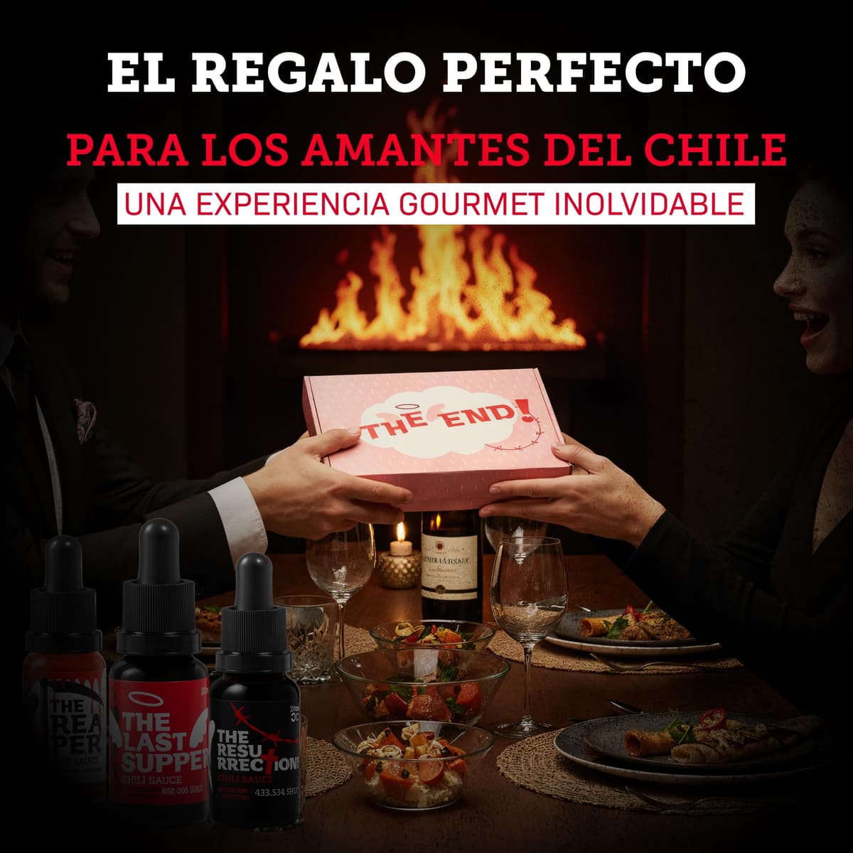 I LOVE SPICY The End – Estuche de 3 Salsas Picantes Extremas (3x20ml) con Carolina Reaper y Trinidad Scorpion – Regalo Gourmet para Amantes del Picante y Retos de Chile — view 5