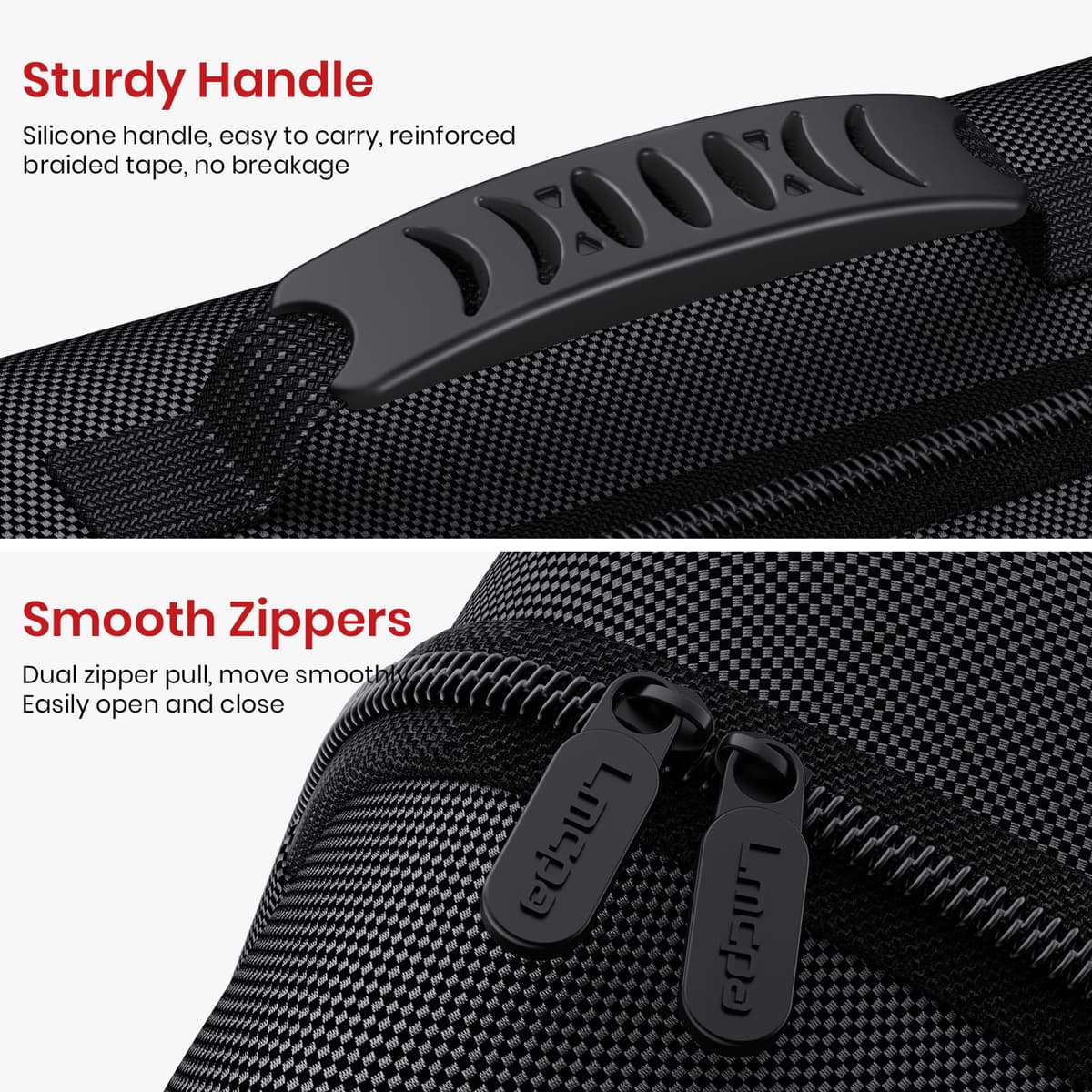 Lmcpa Funda para Nintendo Switch 2,Funda Protectora Dura de Viaje Rígida Todo en uno Grande,Estuche Rígida Portátil con Protección 22 Ranuras para Juegos para Switch 2 Accesorios,Negro — view 4