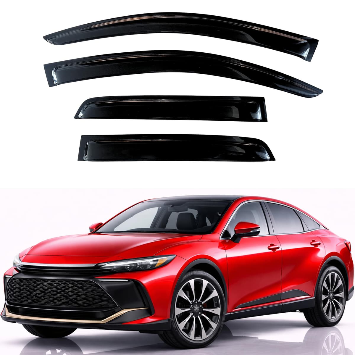 KPY Rain Guards Fit for 2006-2013 Lexus IS250 IS350, Out-Channel Window Visors Vent Wind Deflectors 4PC, Car Accessories for 06-13 Lexus is Series — view 239
