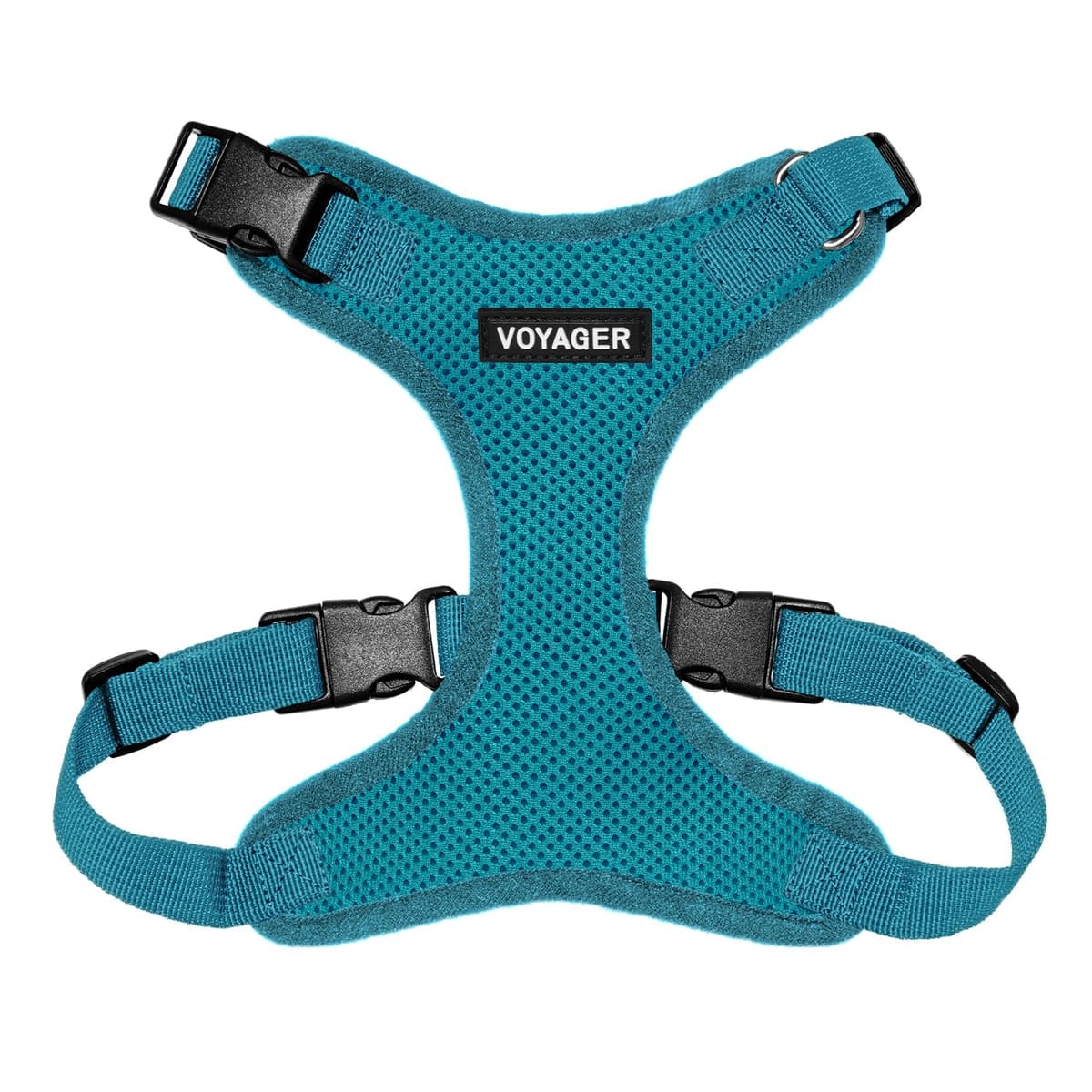 Best Pet Supplies Voyager Step-in Lock Pet Harness – All Weather Mesh, Adjustable Step in Harness for Cats and Dogs Turquoise (Matching Trim), XL (Chest: 22-36")