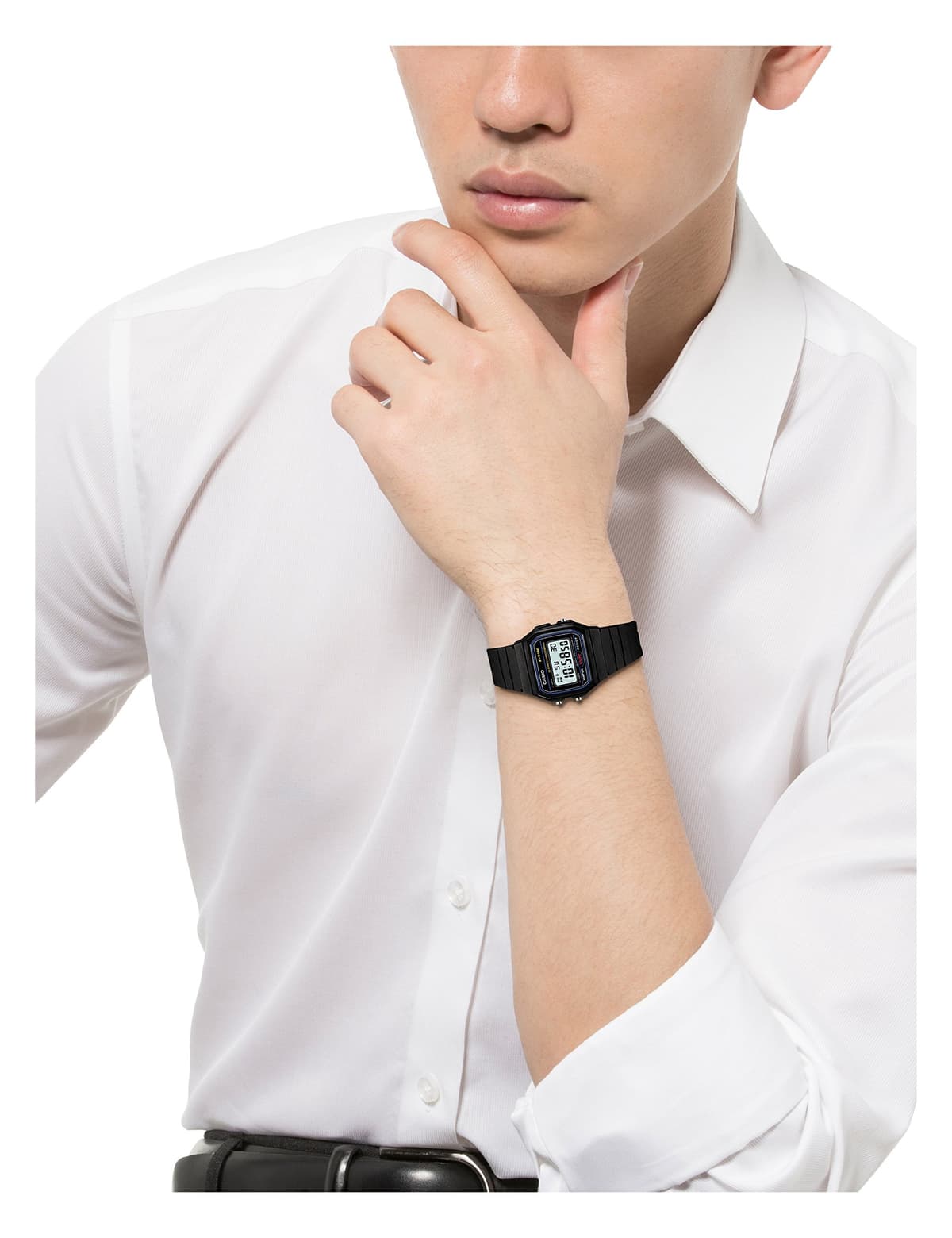 CASIO STANDARD DIGITAL WATCH WITH LED-LIGHT F-91W-1JF — view 4