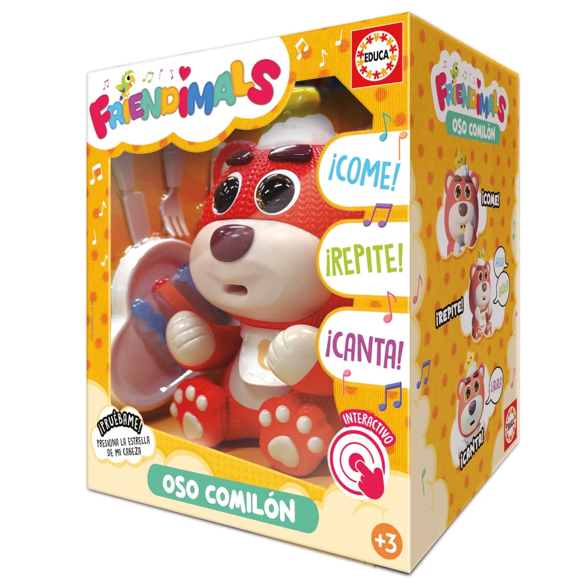 Educa - Oso Comilón Interactivo Friendimals | Come, Canta y Repite tu Voz | Diversión Educativa para niños | A Partir de 3 4 5 años (20435) — view 4