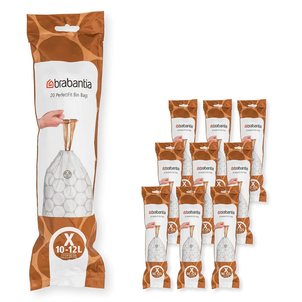 Brabantia Bolsas de Basura PerfectFit (Código L/40-45L) Extra Resistentes Bolsas con cinta de cierre (40 Bolsas) — view 37