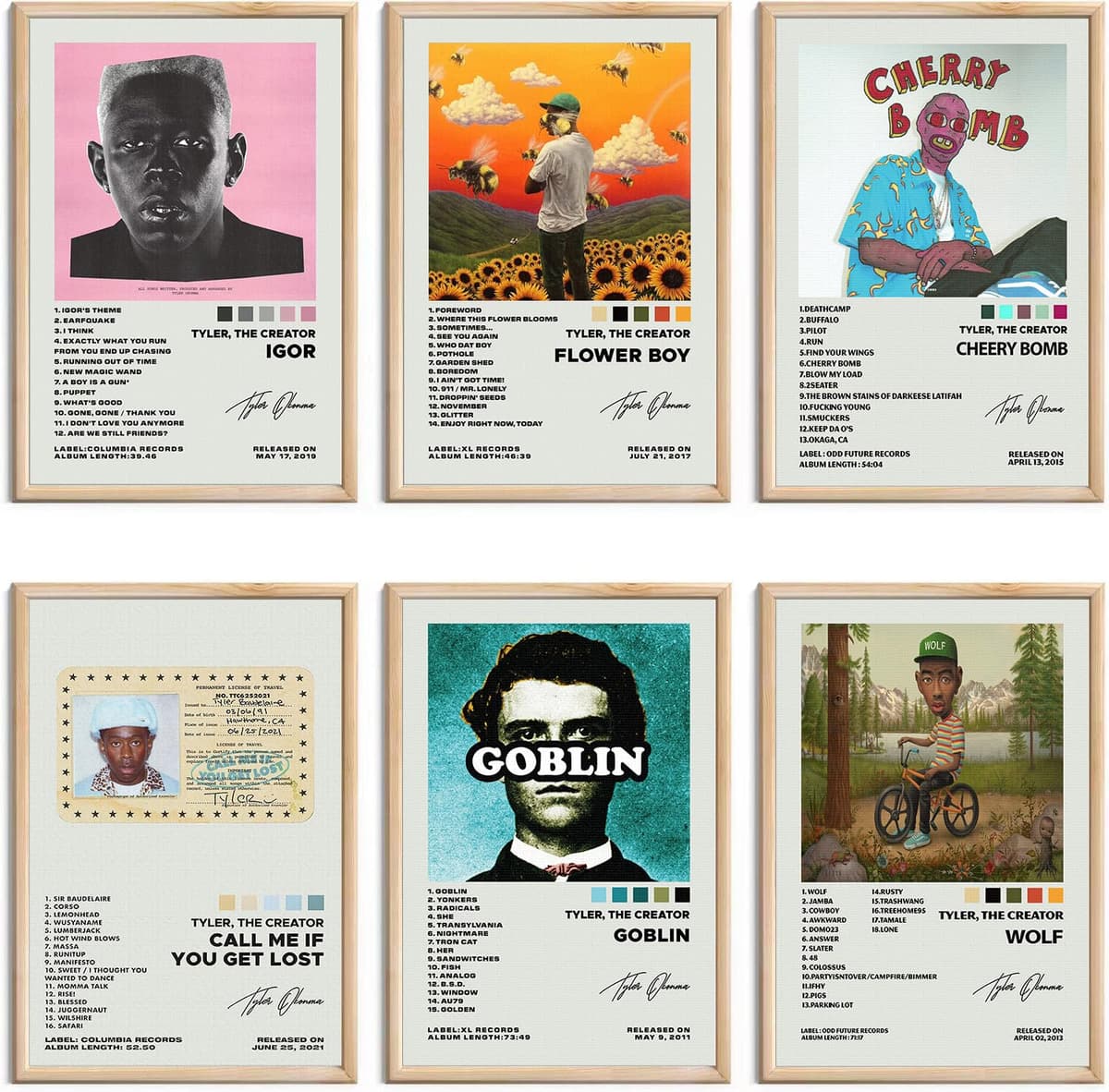 Drake Signed Limited Posters Music Album Cover Posters Room Aesthetic Canvas Wall Art Prints Set of 6 for Girl and Boy Teens Dorm Room Decor 8x12 inch Unframed — view 13