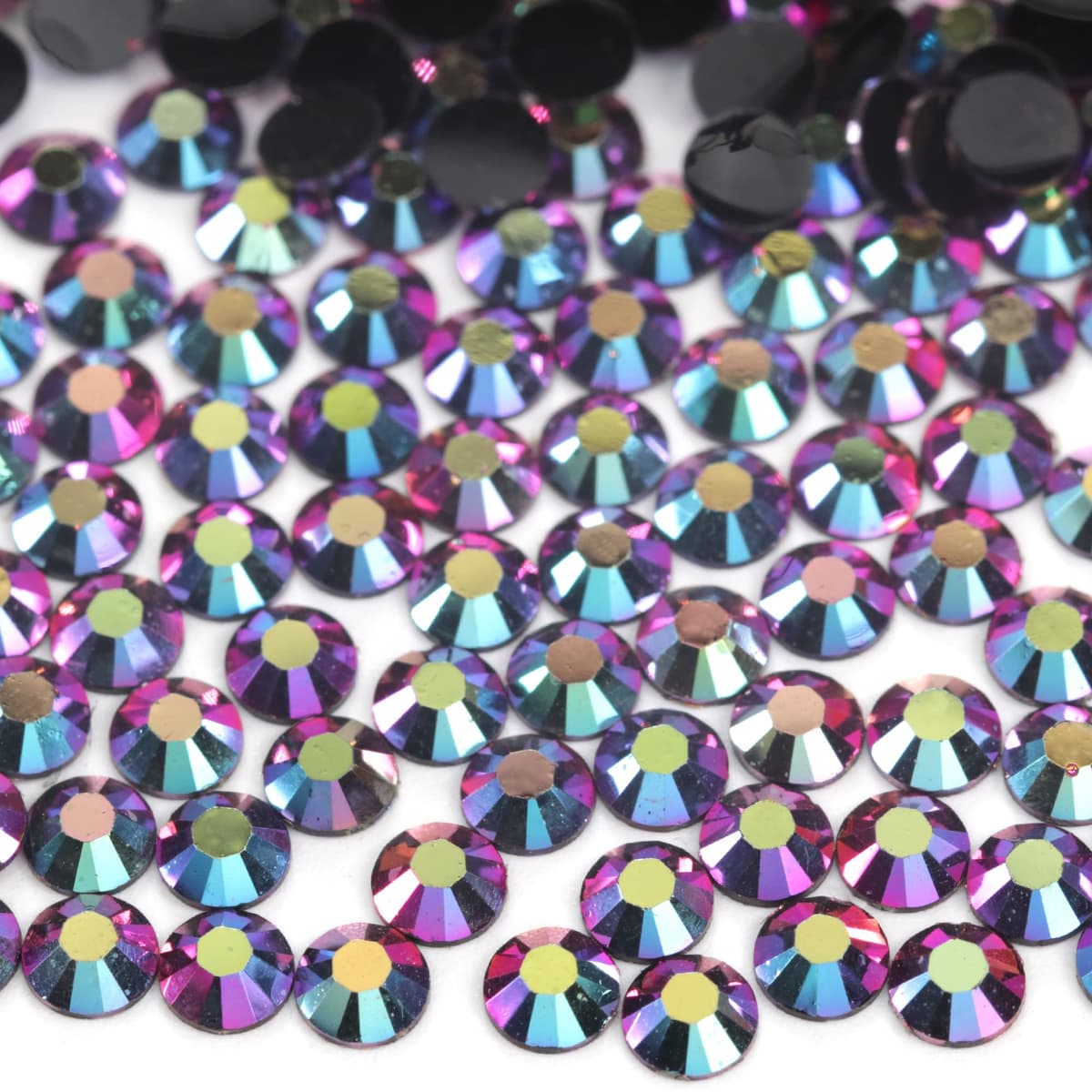 1000pcs 4mm Flat Back Non-Stick Rhinestone Crystal Diamantes Nail Art & Craft Scrapbooking Embellishments 90 Available Colours (4mm, AB Clear #A13) — view 43