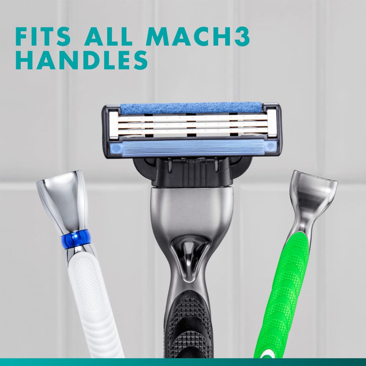 UEFA Champions League Special Edition Gillette Mach3 Men’s Razor Blade Refills, 12 Count, Engineered with Precision Cut Steel for Up to 15 Shaves Per Blade — view 6