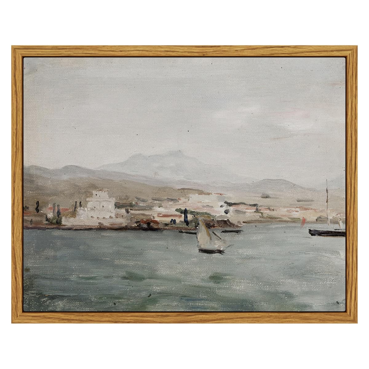 VIYYIEA Vintage Framed Black Dog Wall Art, Bedroom Living Room Minimalist Animal Art Decor, Antique Dog Canvas Print Paintings, Home Farmhouse Retro Still Life Decor, 12x16 Inch — view 45