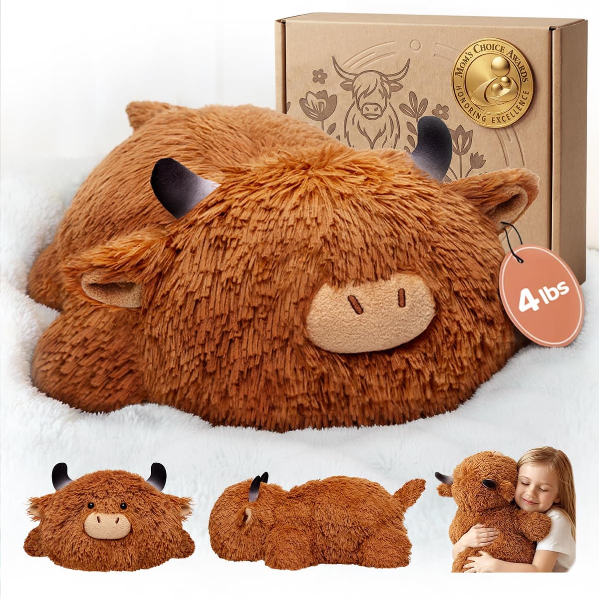 Mewaii Weighted Sloth Teddy Plush, 1.5KG Weighted Stuffed Animals 38CM Pillow for Kids, Soft Weighted Anxiety Plush Toy Sloth Gifts for Women Girls Adoults — view 10