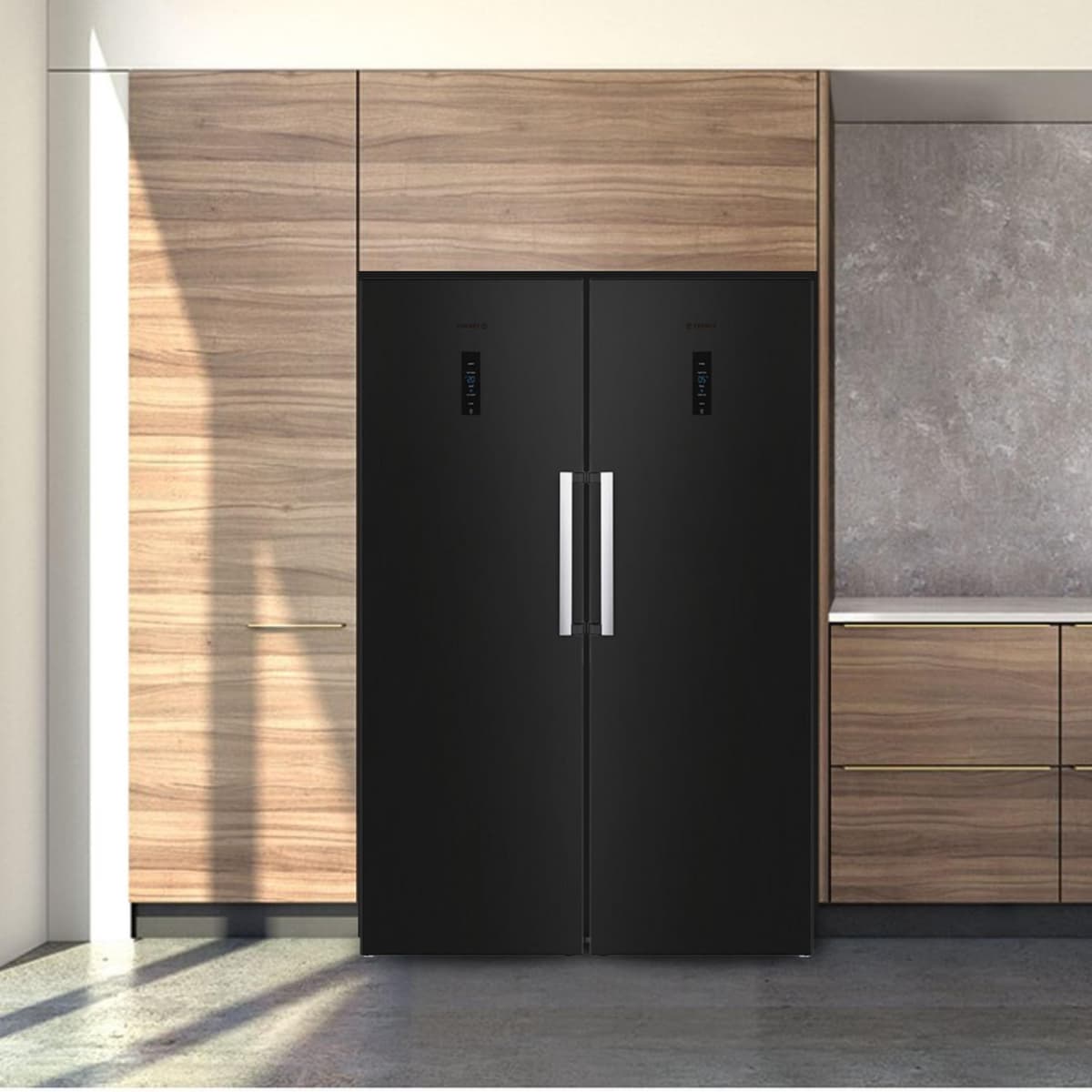 Teknix TH60TNFBIX Tall Freestanding Freezer - Upright with 274 Litre Capacity - No Frost - Suitable for Outbuildings - Metal Tech Cooling - Black Stainless Steel, 185.5H x 65.1D x 59.5W (cm) — view 4