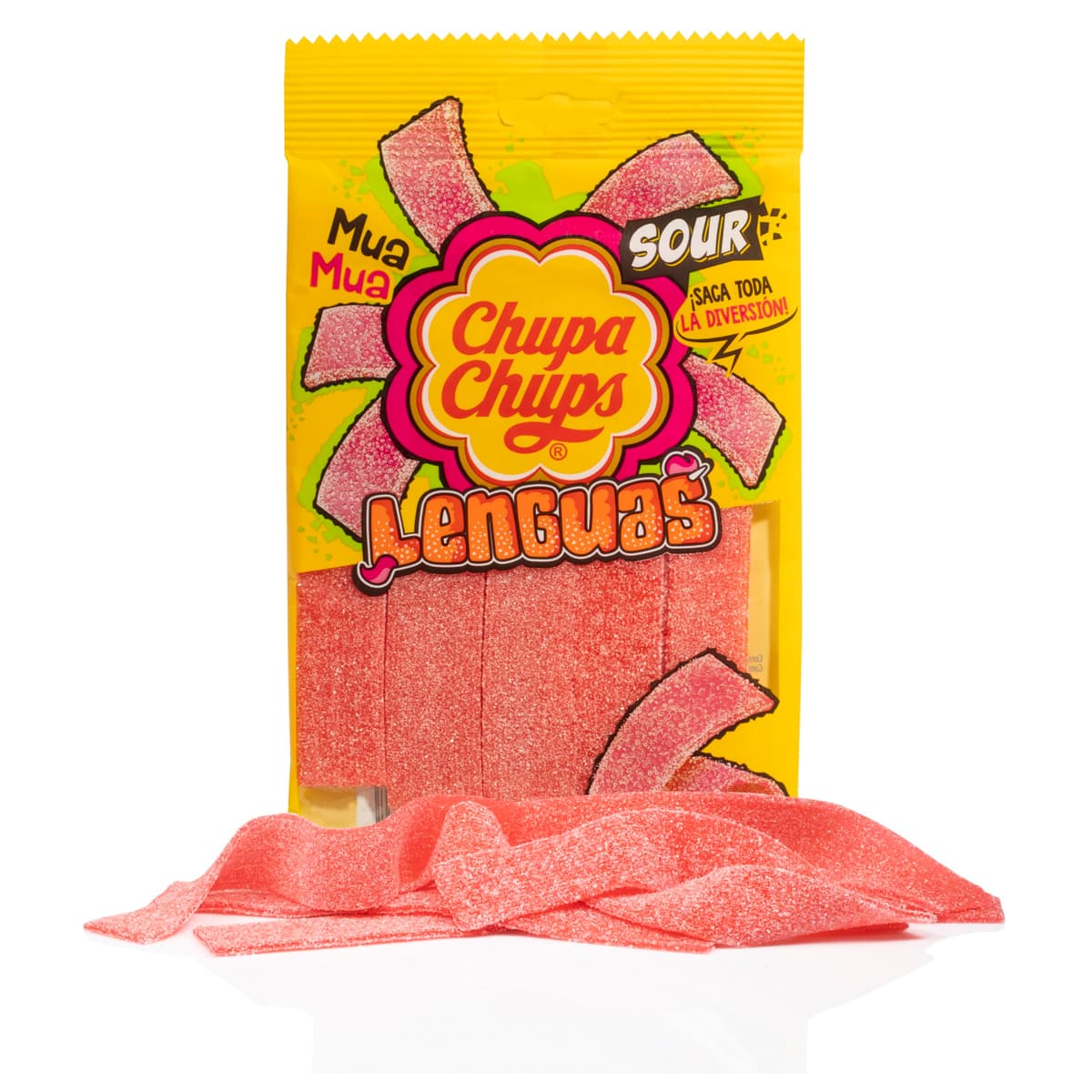 Chupa Chups Gominolas Lenguas de Fresa Ácida, 145g