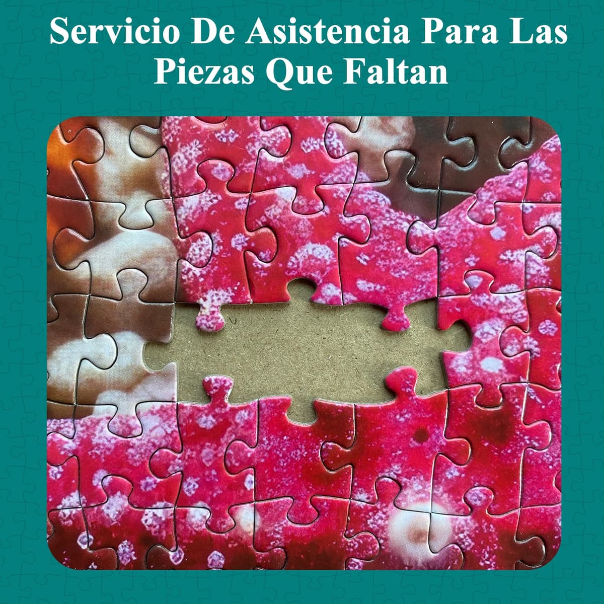 Rompecabezas para adultos de 1000 piezas, rompecabezas de conejo con letra de póster en la parte posterior, piezas únicas que se ajustan bien sin polvo (27.5 x 19.6 pulgadas) — view 3