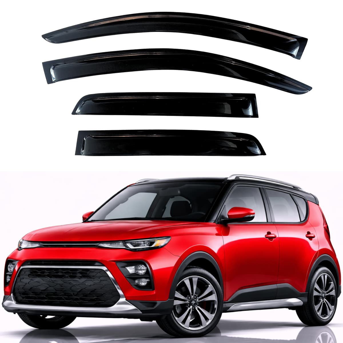 KPY Rain Guards Fit for 2006-2013 Lexus IS250 IS350, Out-Channel Window Visors Vent Wind Deflectors 4PC, Car Accessories for 06-13 Lexus is Series — view 29