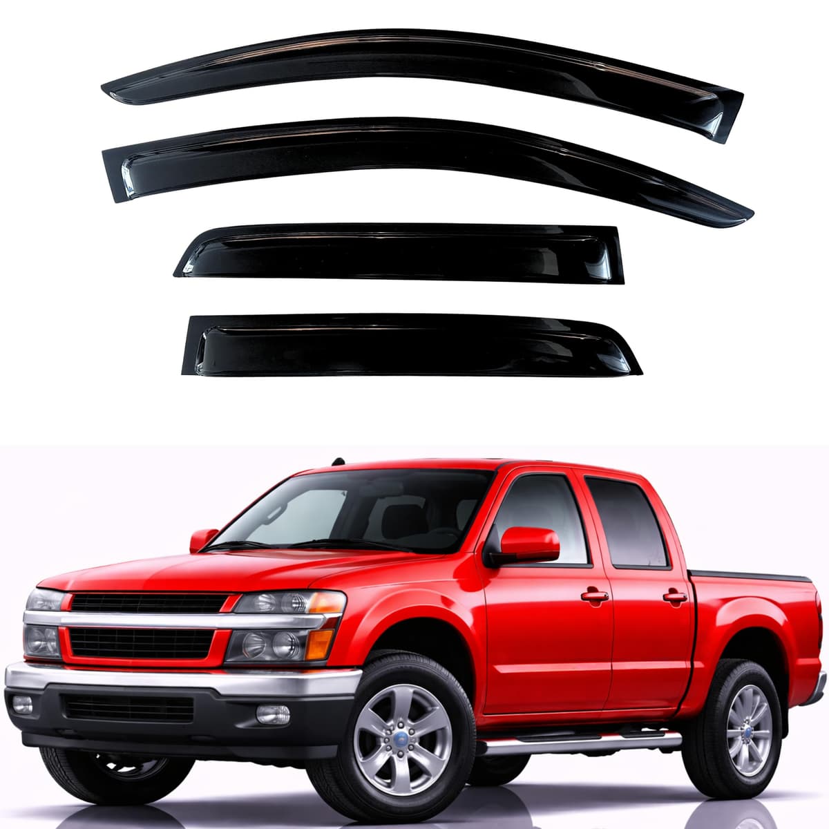 KPY Rain Guards Fit for 2006-2013 Lexus IS250 IS350, Out-Channel Window Visors Vent Wind Deflectors 4PC, Car Accessories for 06-13 Lexus is Series — view 242