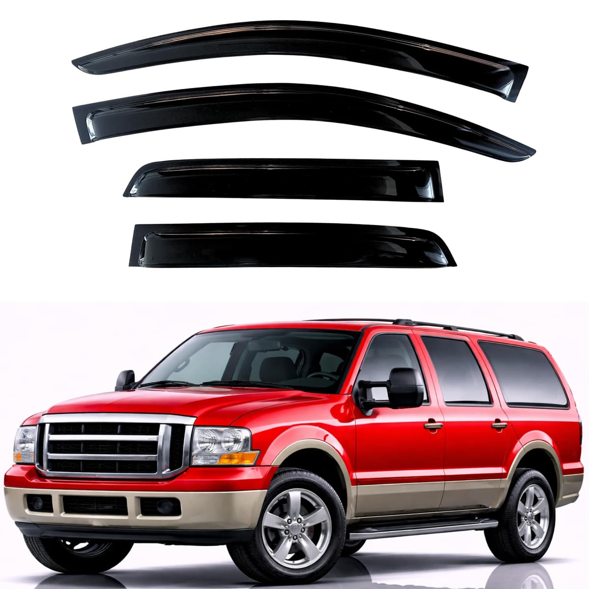 KPY Rain Guards Fit for 2006-2013 Lexus IS250 IS350, Out-Channel Window Visors Vent Wind Deflectors 4PC, Car Accessories for 06-13 Lexus is Series — view 161