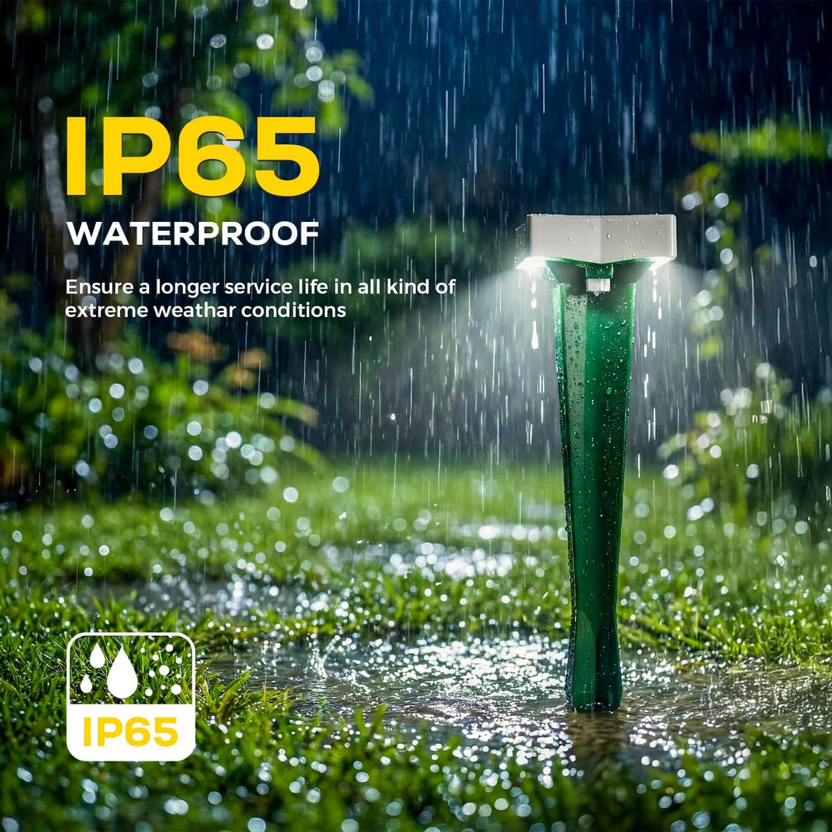 Repelente Gatos Solar con LED y 3 Modos, Paquete de 2/4 Ahuyentador Gatos para Jardín, Amplio Alcance y Protección contra el Agua Ahuyentador De Jabalies Ultrasónico para Topos, Ratas (4, Verde) — view 5