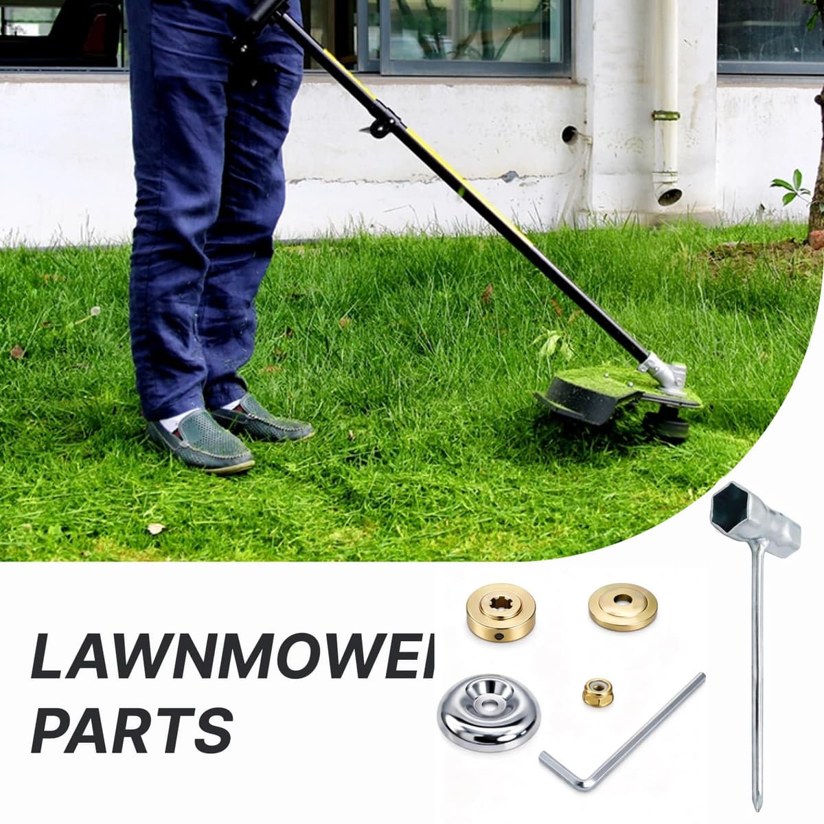 Rowglow 6pcs Tuercas Cuchilla Cabezal Desbrozadora Universal, Adaptador Cabezal Desbrozadora(6pcs) — view 4