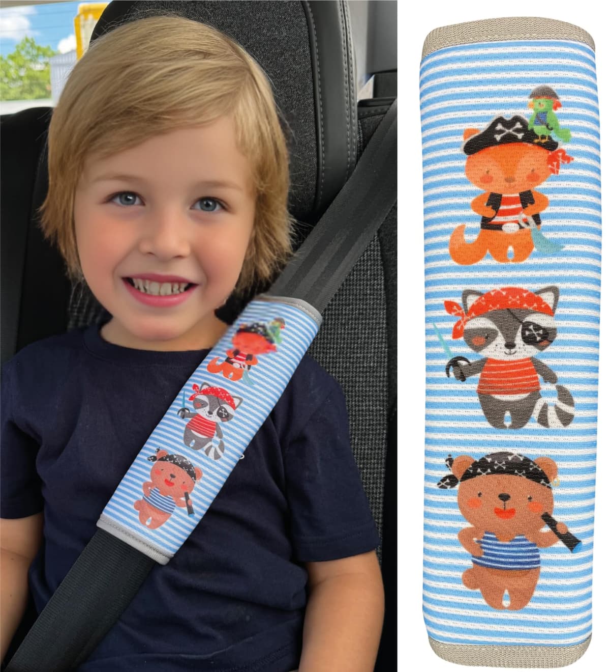 HECKBO 1x Kids Car Seat Belt Pads Seat Belt Protectors - Cars - Seat Belt Pads for Kids and Babies- Ideal for any Seat Belt Car Booster Seat Kids Bicycle — view 9