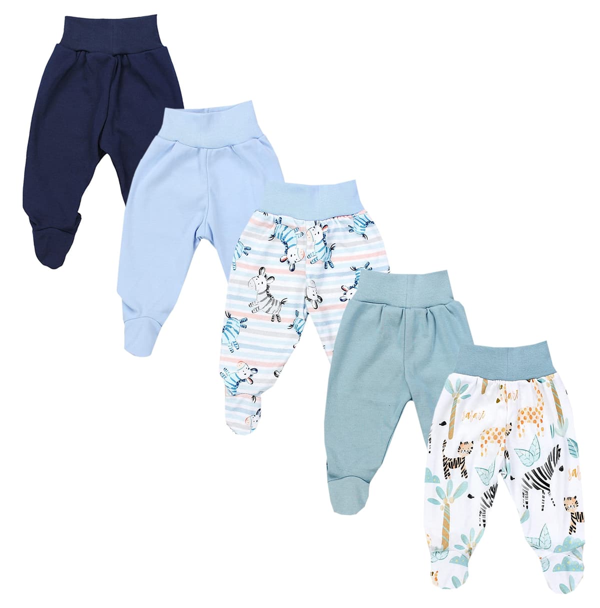 TupTam Pantalón con Pies de Bebé NIños NIña Pack de 5 — view 7