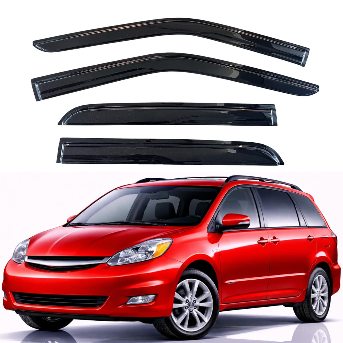 KPY Rain Guards Fit for 2006-2013 Lexus IS250 IS350, Out-Channel Window Visors Vent Wind Deflectors 4PC, Car Accessories for 06-13 Lexus is Series — view 281