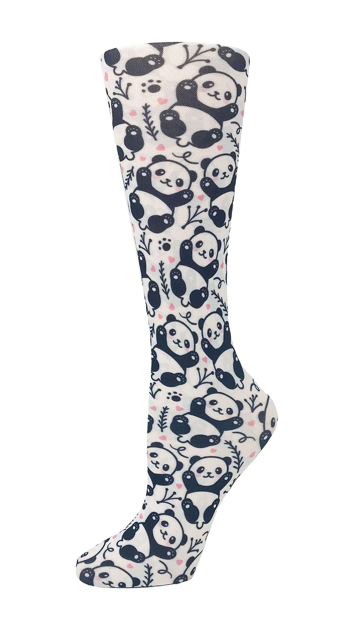 Cutieful 'Knee High Compression Socks 8-15 mmHg' Footwear (Women's Shoe Sizes 5-11, Penguin Love) — view 2